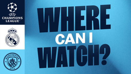 How can I watch Real Madrid v City on TV?