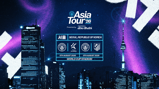 Promotional graphic for the Asia Tour '26 in Seoul, Republic of Korea featuring matches on August 5th, 2026 and August 9th, 2026 at the World Cup Stadium.