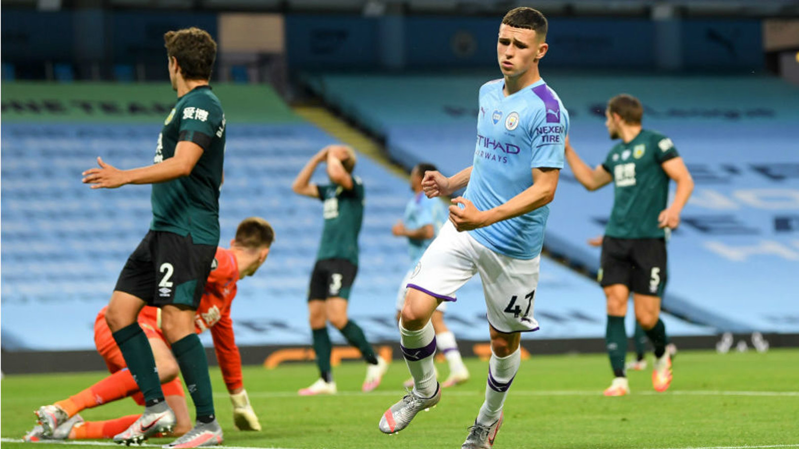 Which TV channel is City v Burnley on?