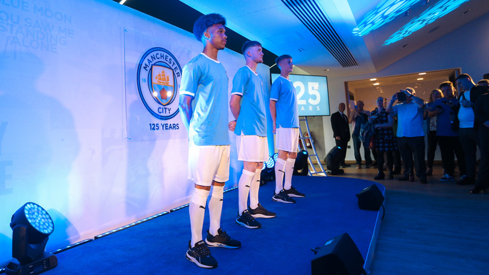 MODEL PROS : D'Margio Wright-Phillips, Tommy Doyle and Cole Palmer model the new kit