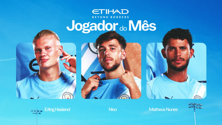 Revelados os candidatos para Jogador do Mês de outubro da Etihad
