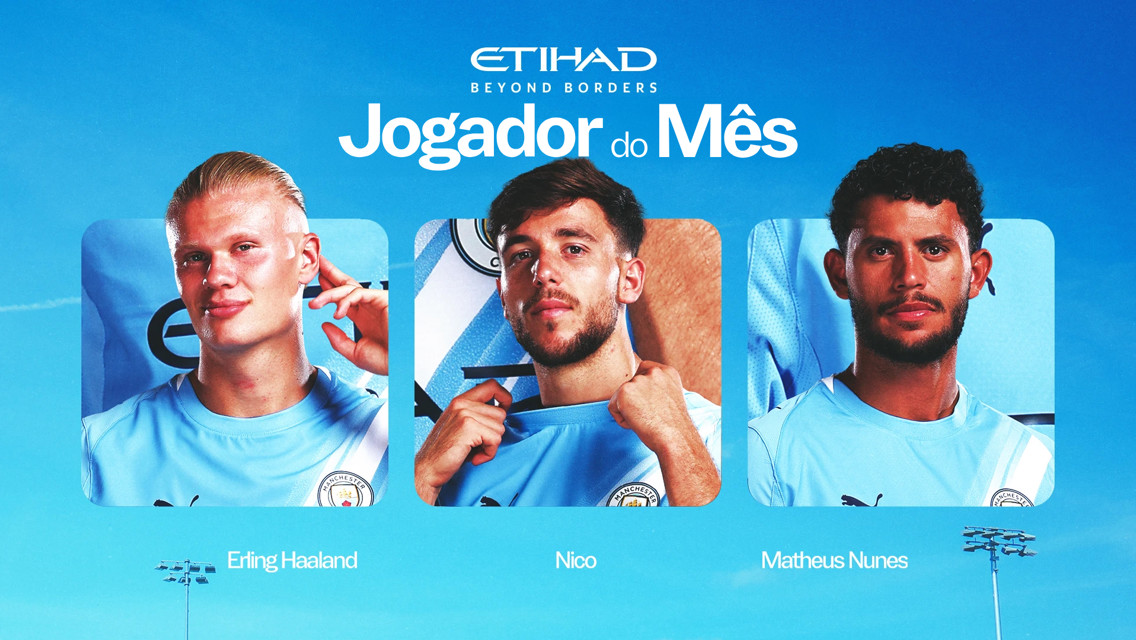 Revelados os candidatos para Jogador do Mês de outubro da Etihad