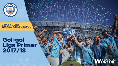 Gol-gol di 8 Trofi Utama di Bawah Asuhan Pep l Liga Primer  17/18 