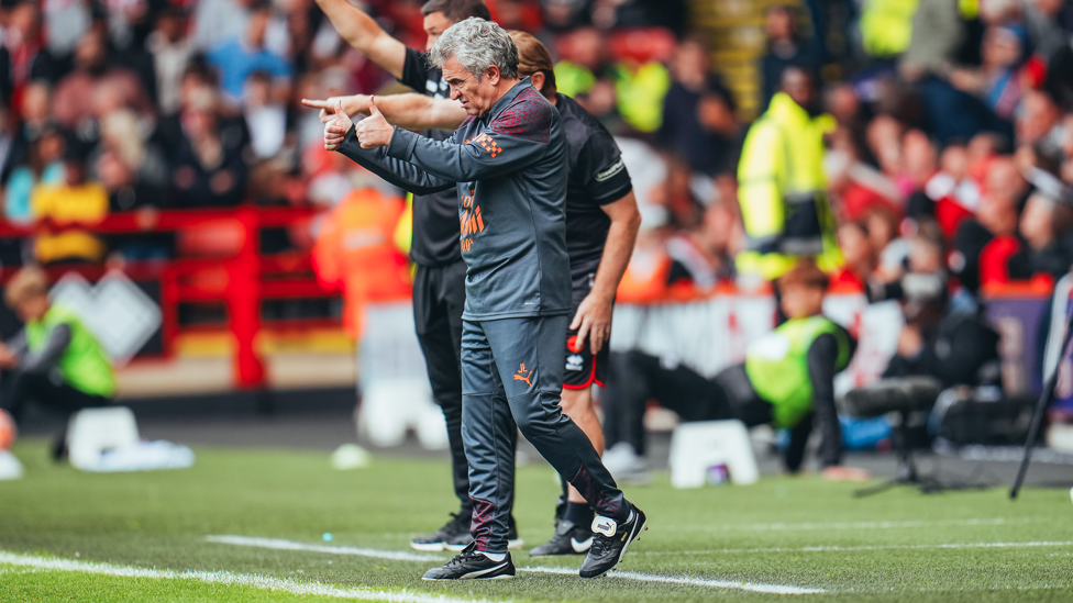 SETBACK : Lillo shouts instructions after the hosts make it 1-1.