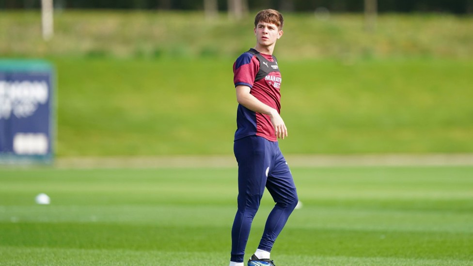 YOUNG GUN: James McAtee goes through the motions