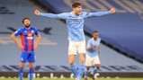 AT THE DOUBLE: Stones blasts in his second goal - Aguero would be proud of that!