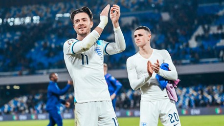 El quinteto del City participa en la victoria de Inglaterra 1-2 ante Italia