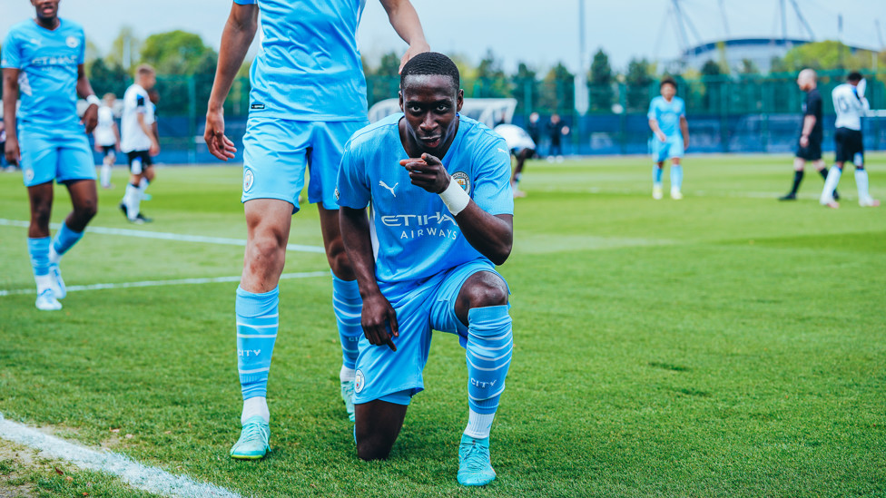 STAR MAN: : Carlos Borges celebrating his opener