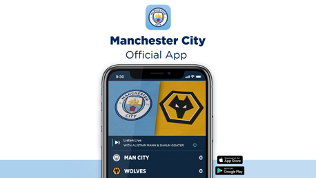 How to follow City v Wolves on the Man City app