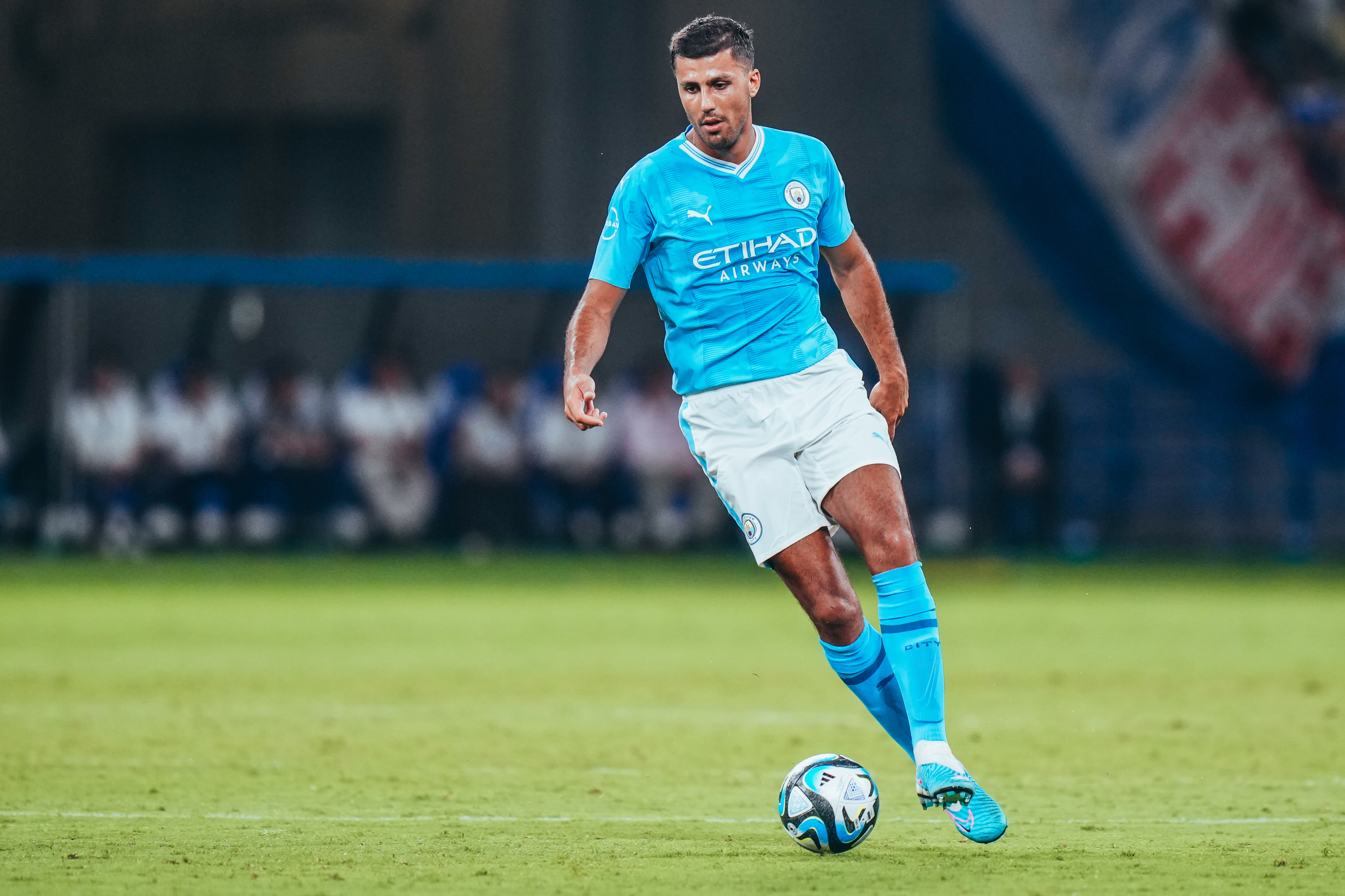 SEMPRE PRESENTE : Rodri fez um bonito gol em Tóquio.