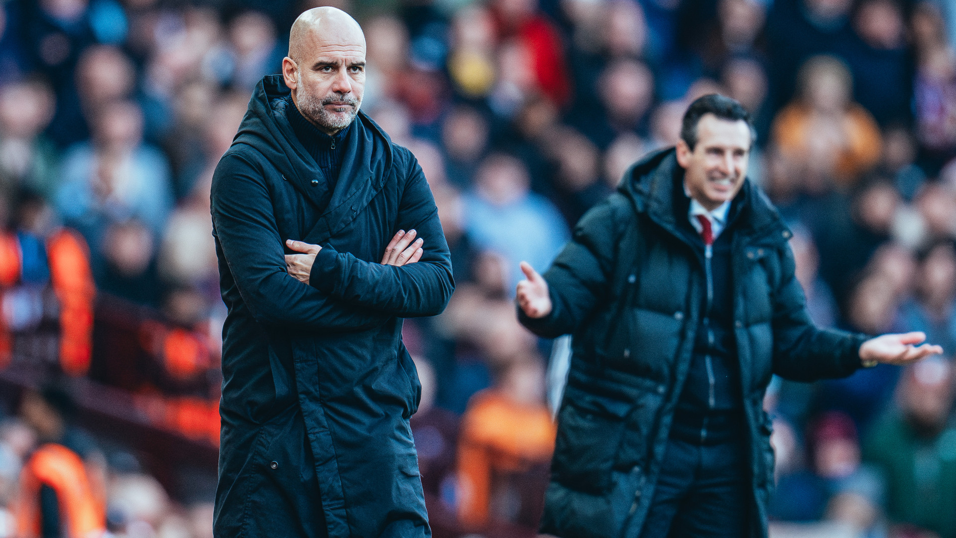 WATCHING BRIEF: City boss Pep Guardiola looks on.