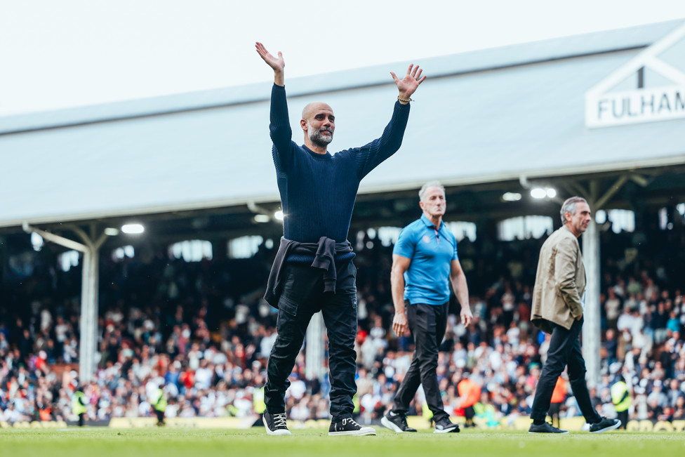Pep na despedida da Premier League 2024/25.