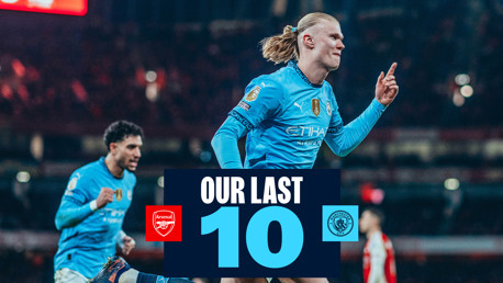 Watch: City's last 10 goals away to Arsenal