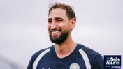 A smiling man in a Manchester City training jersey with 'Asia Tour '26' text in the corner.