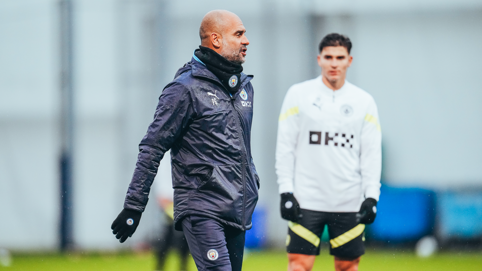 The boss in command as always...