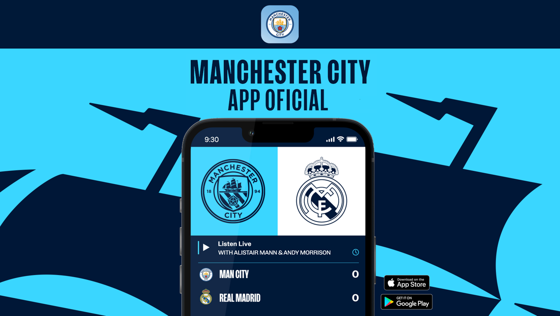 Como seguir City x Real Madrid em nosso app oficial 