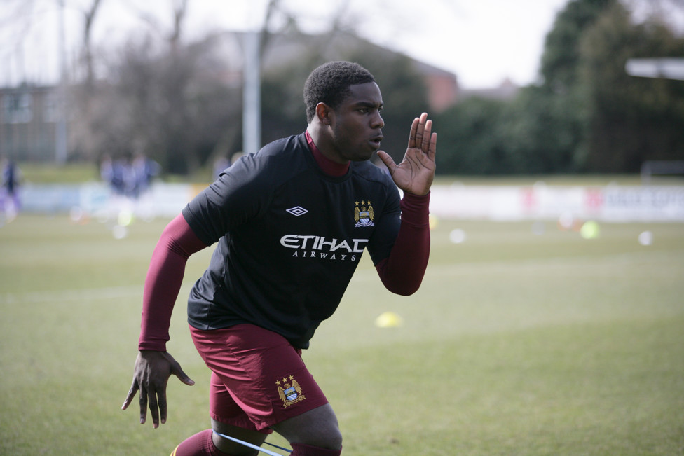 RECOVERY : The defender refused to be held back by injuries as he worked relentlessly on his recovery