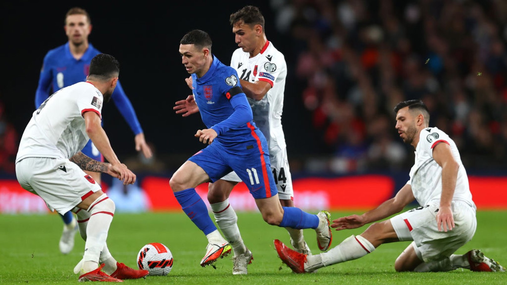 City quintet star as England put five past Albania