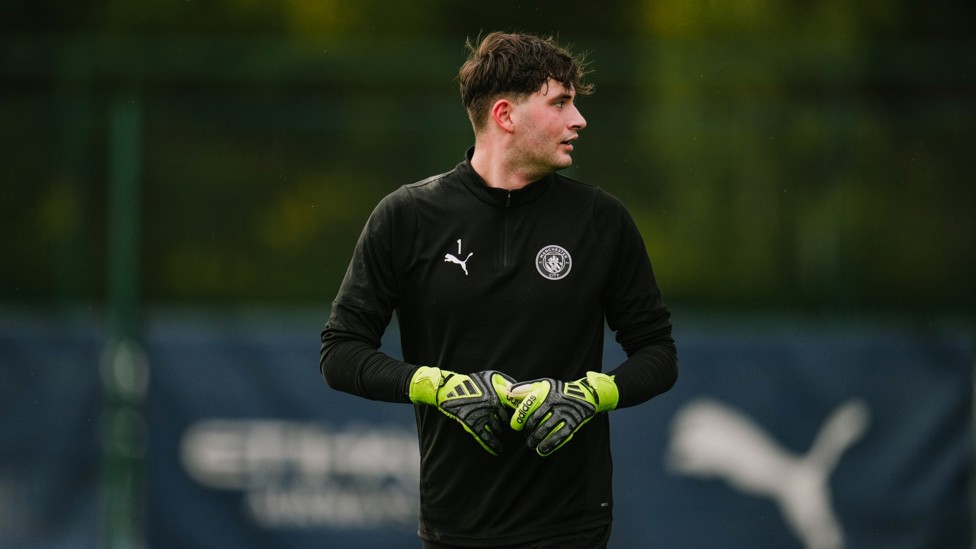 SAFE HANDS : Max Hudson focused on the drill. 