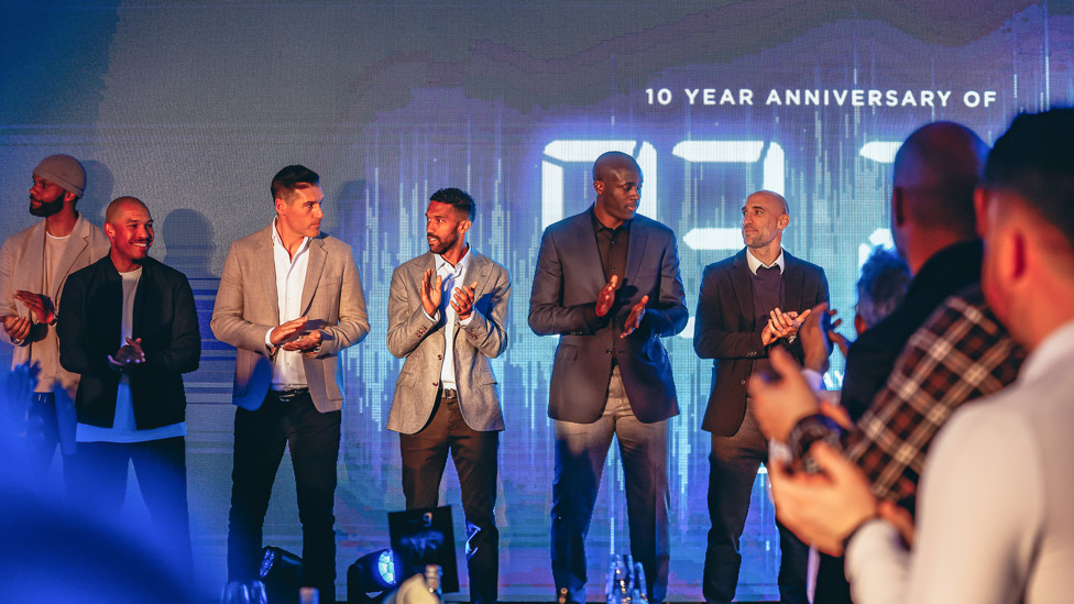 A GREAT LINE UP : That year's squad greet the crowd
