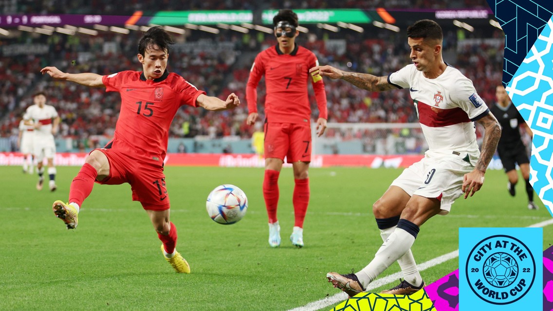 ثنائي السيتي يشارك في هزيمة البرتغال من كوريا الجنوبية