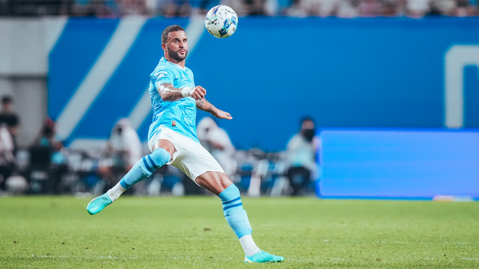 FOOTBALL FOCUS : Kyle Walker keeps his eye on the ball