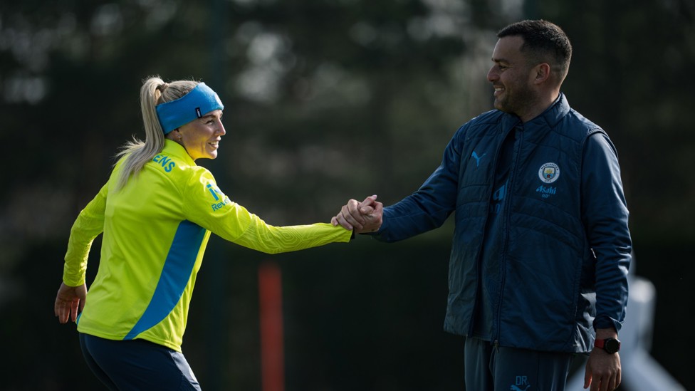 CAPTAIN  : Alex Greenwood in fine spirits as her rehabilitation continues.