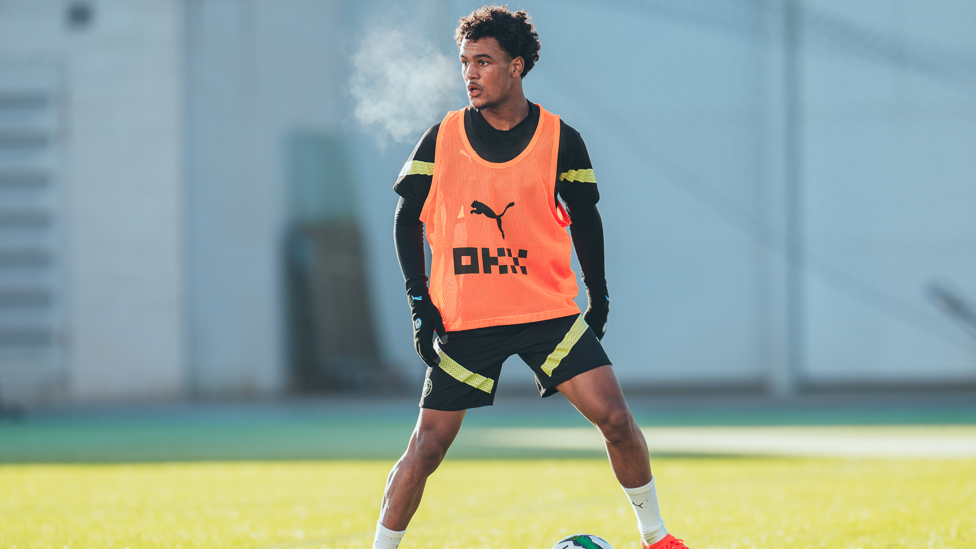 ON THE BALL : Oscar Bobb in possession