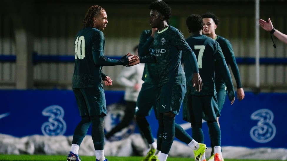 CUP MAGIC : Xavier Parker scores a second FA Youth Cup goal in as many games. 