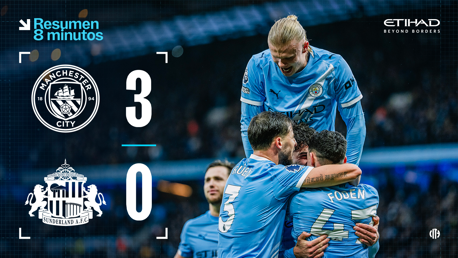 City 3-0 Sunderland: resumen extendido