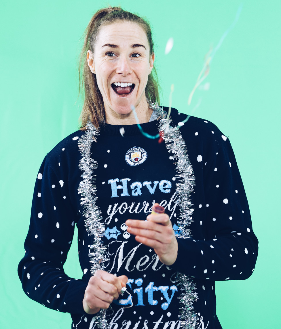 KB IT'S COLD OUTSIDE : Karen Bardsley is always full of good cheer!