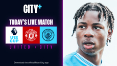 United v City: Watch our Under-18 Premier League Cup final on CITY+ 