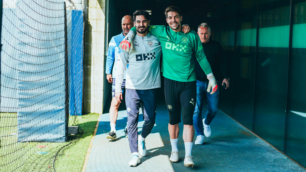 The boys head out...