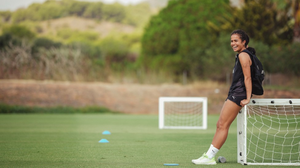SUNNY SMILE: Mary Fowler during our pre-season tour
