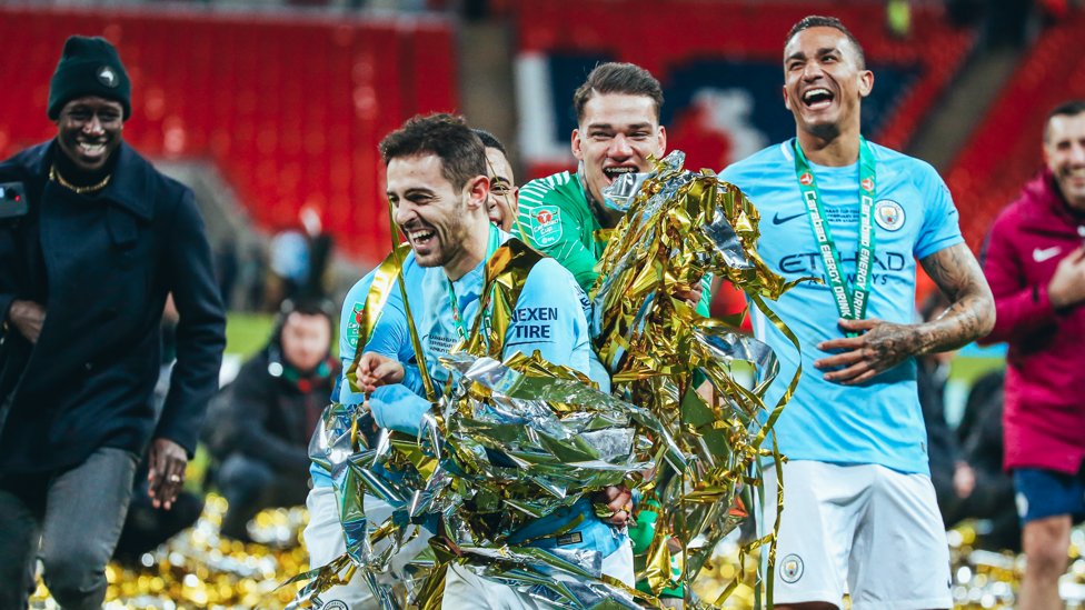 CARABAO KING : The 2018 Carabao Cup represents his first trophy at the Club.  