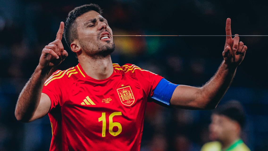 Doblete para el capitán Rodrigo con España