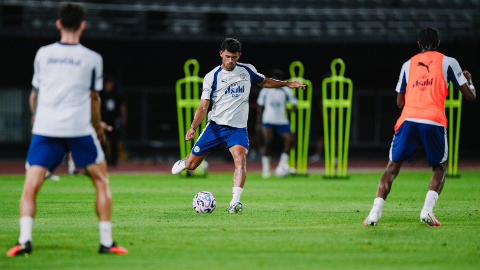 CONCENTRATION: Matheus Nunes looks to move the ball 
