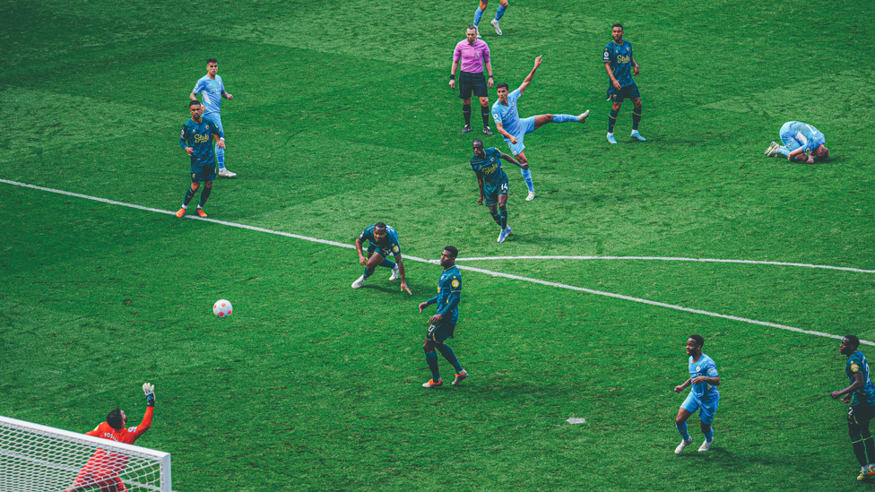 SHOWSTOPPER : His strike against Watford was named our Nissan Goal of the Month for April