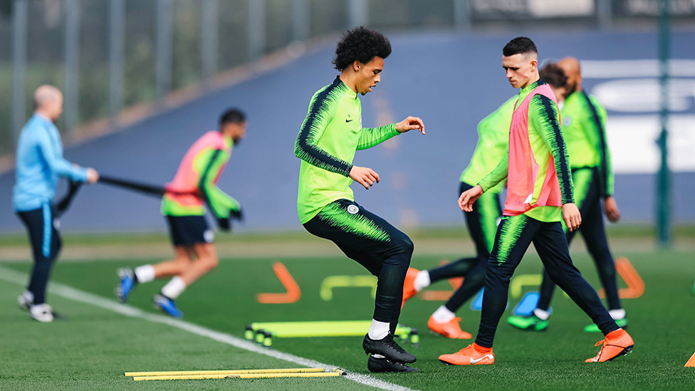 PREPARATION IS KEY : Our winger gears himself up for Saturday's game...