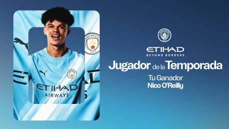 Nico O'Reilly es elegido Etihad Player of the Season