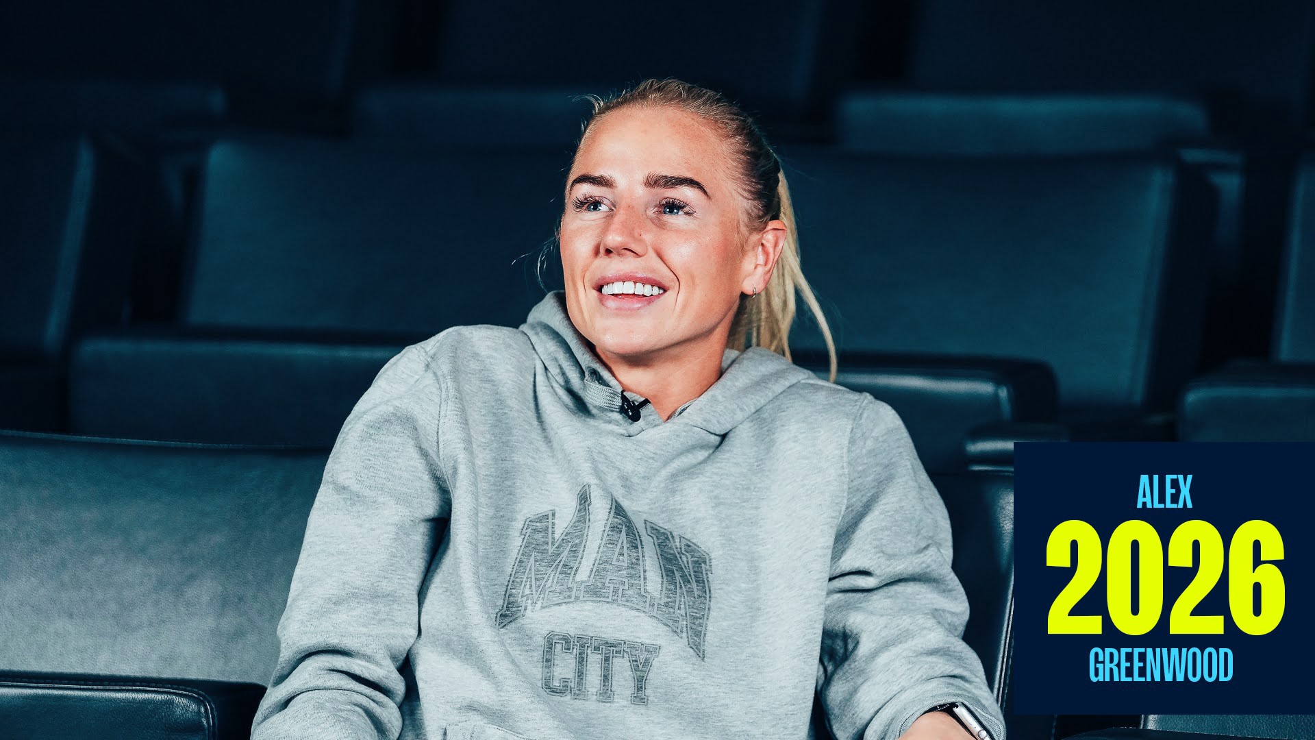SMILING STAR : Alex Greenwood excited about the future at City.
