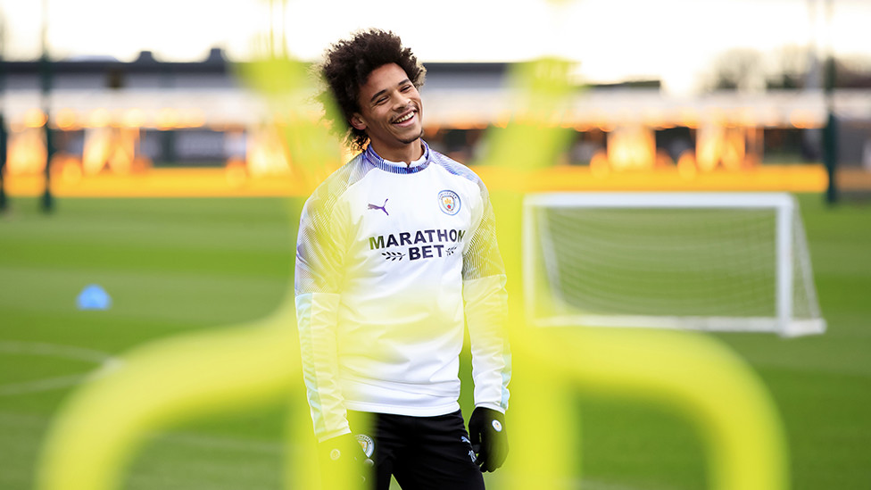 ALL SMILES : Leroy was in great spirits as he continued his work on the comeback trail
