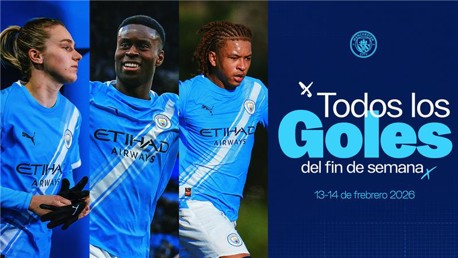 Los goles de todos los equipos del City este fin de semana