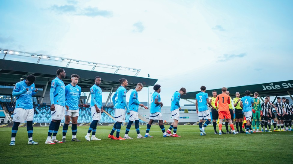 READY TO GO  : City's Elite Development Squad take centre stage. 