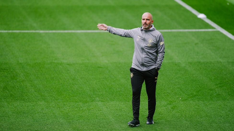 POINTING THE WAY : Enzo Maresca takes charge