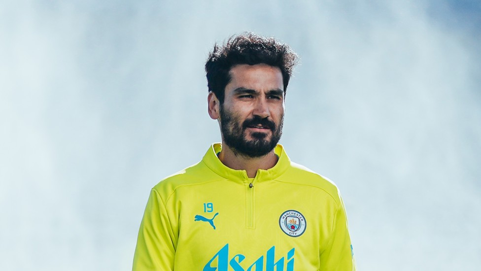 ILKAY GUNDOGAN: Our experienced German campaigner looking as relaxed as ever!