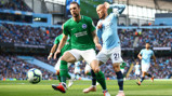 EL MAGO: Our captain, David Silva, gets stuck in early doors 