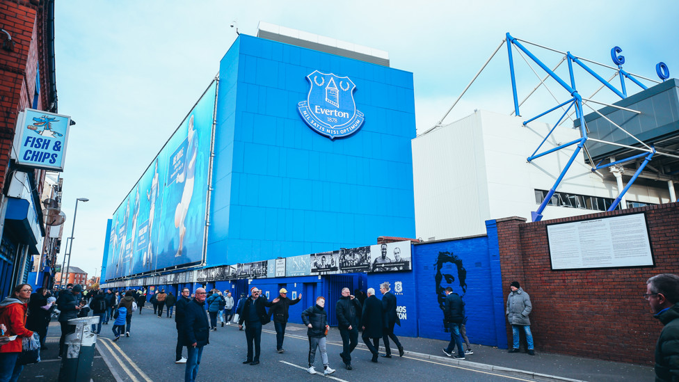 THE VENUE : Goodison Park awaits Pep's side 