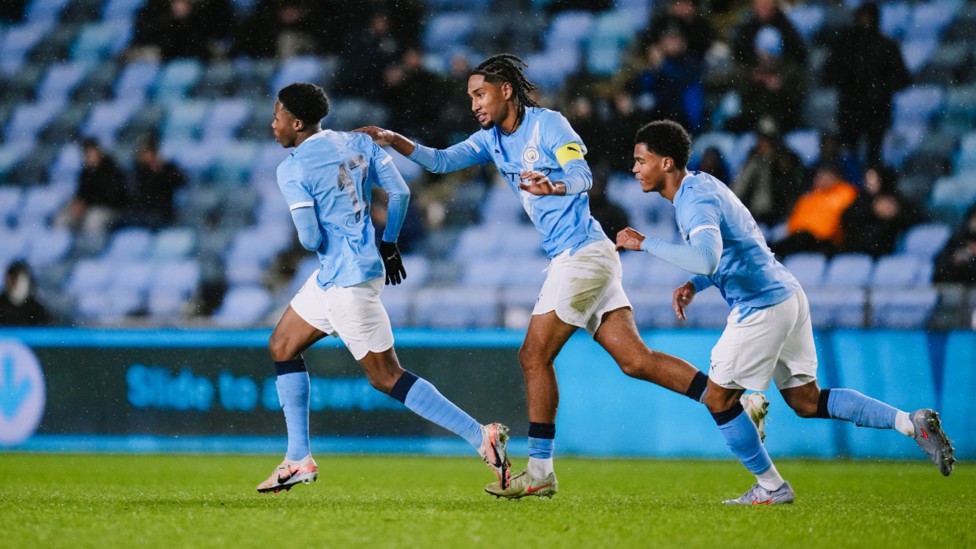 LEVEL : Christian Dunbar-McDonald pulls one back for City.