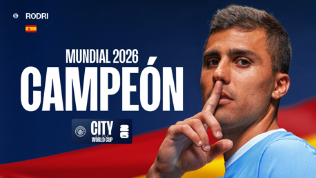 ¡Rodri es campeón del Mundial 2026!